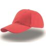 LIBERTY SIX BUCKLE CAP, RED, One size, ATLANTIS HEADWEAR