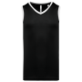 Basketbalshirt voor heren Black / White 4XL