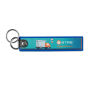 Full color bedrukte sleutelhanger met dubbele metalen ring