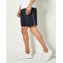 Classic Fit Track Short - Black/White - S
