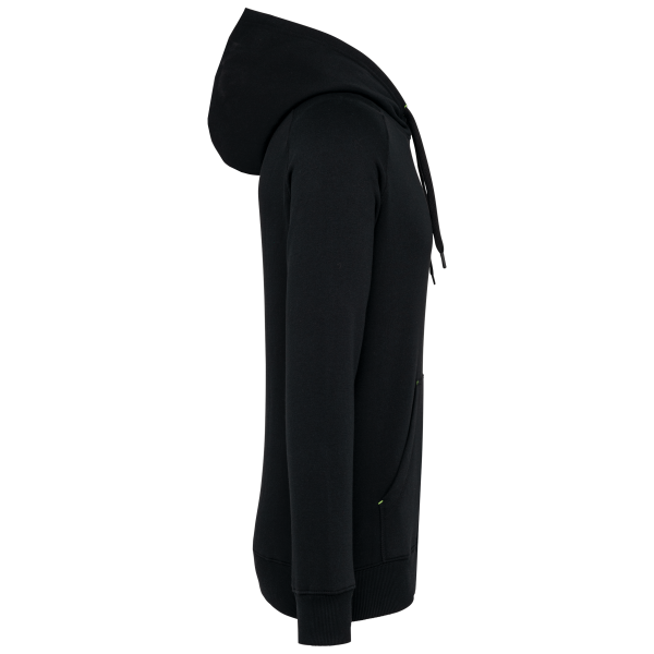 Unisex ritsjack met capuchon Black XS Unisex ritsjack met capuchon Black XS