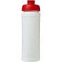 Baseline® Plus grip 750 ml sportfles met flipcapdeksel - Wit/Rood
