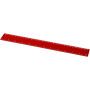 Refari liniaal van 30 cm van gerecycled plastic - Rood