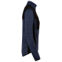 Gerecycled damesjasje in polytricot Navy Melange / Black S