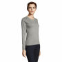 IMPERIAL LSL WOMEN - IMPERIAL LSL DAMES T-SHIRT - L - Grijs Gemeleerd