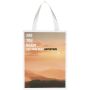 Smartfold papieren tas van 210 g/m² met lintgrepen en een glanzende laminaatlaag - 24 x 10 x 32 cm - Wit