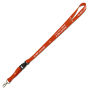 Lanyards - 1 kleur bedrukt met trigger clip & plastic buckle 20 mm oranje