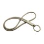 Tubyard lanyard met gerecycleerde plastic buis - Koffiebruin