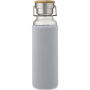 Thor 660 ml glazen fles met hoes van neopreen - Grijs