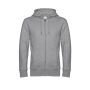 B&C KING Zipped Hood, Heather Grey, 4XL