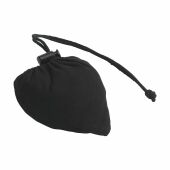 Strawberry Cotton (135 g/m²) opvouwbare tas - zwart