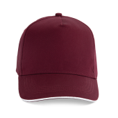 Burgundy / White