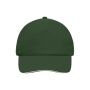 5 Panel Sandwich Cap dark-green/natural