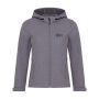 IQONIQ Makalu dames recycled polyester softshell jas, vulcano heather grey (L) IQONIQ Makalu dames recycled polyester softshell jas, vulcano heather grey (L)