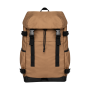 Ecologische uniseks rugzak Dark camel / Black One Size Ecologische uniseks rugzak Dark camel / Black One Size