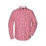 Men's Checked Shirt red/white S