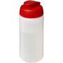 Baseline® Plus 500 ml sportfles met flipcapdeksel - Transparent/Rood Baseline® Plus 500 ml sportfles met flipcapdeksel - Transparent/Rood