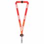 Polyester sublimatie lanyard met ovale badge reel met logo