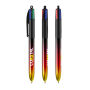 BIC® 4 Colours® Flags Collection + lanyard 4 C. Flags Collection BP LP Black/Red/Yellow_UP&RI black