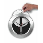 ABS wandklok Ali - zilver