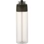 Theron 700 ml RCS-waterfles van gerecycled plastic met een deksel met dubbele functie en een uitklapbaar rietje - Bosgroen Theron 700 ml RCS-waterfles van gerecycled plastic met een deksel met dubbele functie en een uitklapbaar rietje - Bosgroen