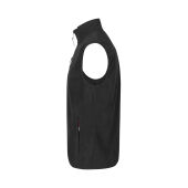 Bonded fleece vest - Black, 3XL