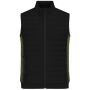 Men's Padded Hybrid Vest black/olive-melange 6XL