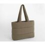 QUILTED TOTE BAG, EARTHY GREEN, One size, BAG BASE QUILTED TOTE BAG, EARTHY GREEN, One size, BAG BASE