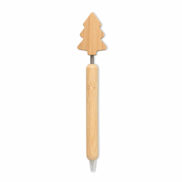 CHRISPEN - Bamboe balpen kerstboom detail CHRISPEN - Bamboe balpen kerstboom detail