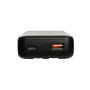 Gridley RCS gerecycled plastic 20000 65W laptop powerbank, zwart