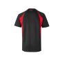 TWO-TONE TECHNICAL T-SHIRT, BLACK/RED, XXL, VELILLA