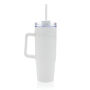 Tana RCS recycled plastic tumbler with handle 900ml, white