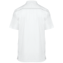 Herenoverhemd van polykatoen met drukknopen White 4XL