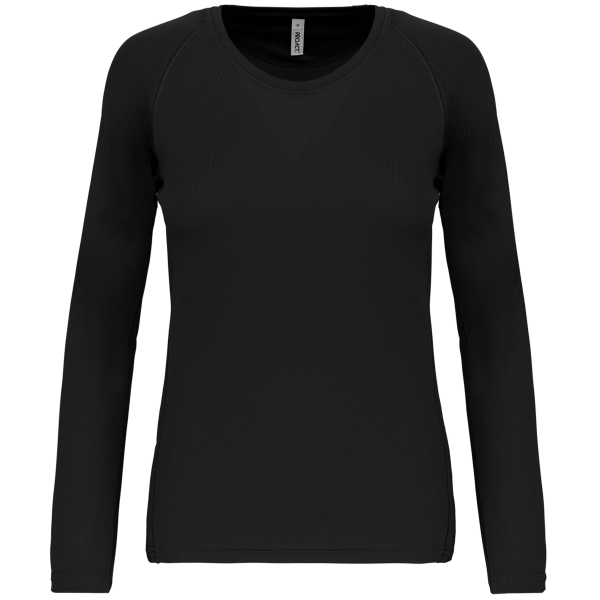 Ladies' long-sleeved sports T-shirt Black XL Ladies' long-sleeved sports T-shirt Black XL
