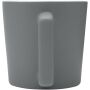 Cali keramische mok van 370 ml met matte afwerking - Wit/Mat grijs
