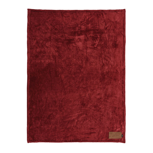 Fleece deken Van Eyck | rPET | 160×120 cm | Met PU label | Bourgondië Fleece deken Van Eyck | rPET | 160×120 cm | Met PU label | Bourgondië