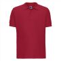 RUS Men Ultimate Cotton Polo, Classic Red, 4XL