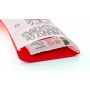 Non-woven (80 gr/m²) kerst sok Jasleen rood/wit