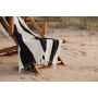 VINGA Valmer strand handdoek, zwart, beige