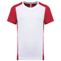 Ecologisch sport-T-shirt in twee kleuren voor heren White / Red S