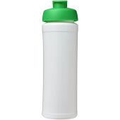 Baseline® Plus grip 750 ml sportfles met flipcapdeksel - Wit/Groen