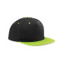 5 Panel Contrast Snapback Cap black / lime green one size