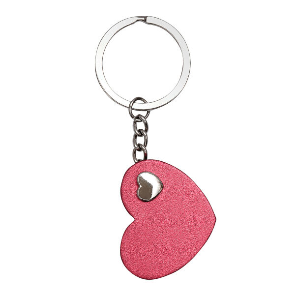 HEART-IN-HEART - Sleutelhanger rood, zilver HEART-IN-HEART - Sleutelhanger rood, zilver
