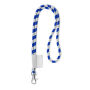 Polyester 2-kleurige koord-lanyard met full color label