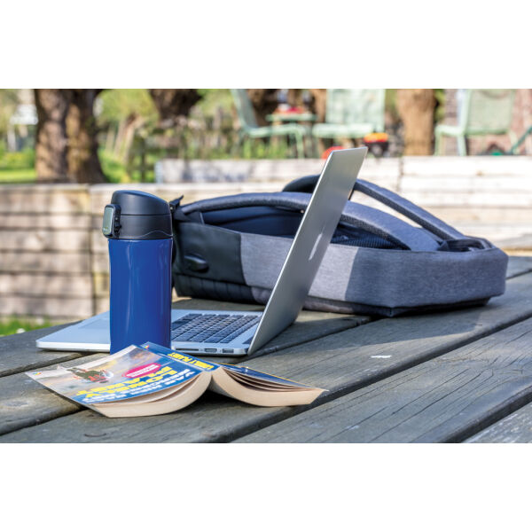 RCS gerecycled roestvrijstalen easy lock lekvrije vacuüm mok, blauw RCS gerecycled roestvrijstalen easy lock lekvrije vacuüm mok, blauw