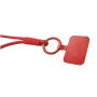Tubyard lanyard telefoonhouder met elastische buis - Rood