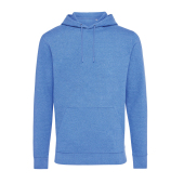 Iqoniq Torres gerecycled katoen hoodie ongeverfd, heather blue (L)