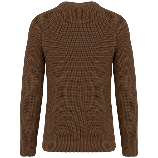 Ecologische dikke gebreide herentrui Toffee M Ecologische dikke gebreide herentrui Toffee M