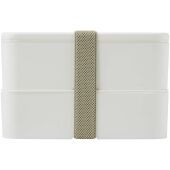 MIYO POP dubbellaagse lunchtrommel van 700+700 ml - Wit MIYO POP dubbellaagse lunchtrommel van 700+700 ml - Wit