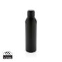 RCS gerecycled roestvrijstalen vacuümfles 500ML, zwart